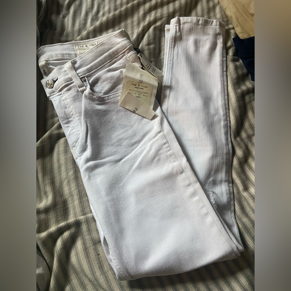 Rag & Bone Capri Distressed Jeans